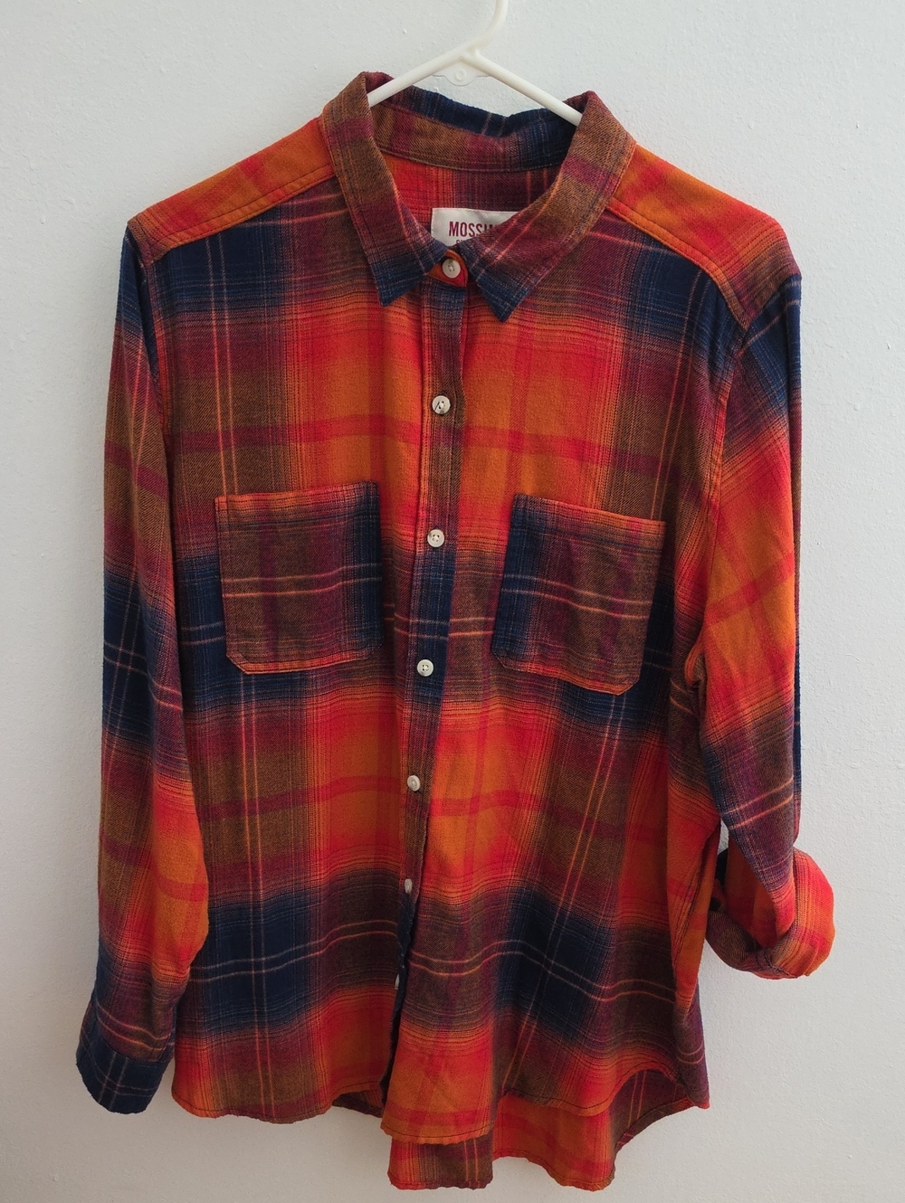 Mossimo Supply Co. Boyfriend Fit Flannel Fall Colors Sz XL